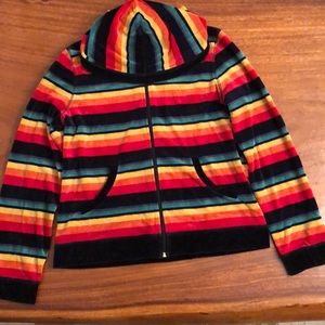 Jones NY Rainbow Zip-Up Hoodie #fivedollaholla